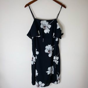 Floral Flounce Top Strap Dress Size Small